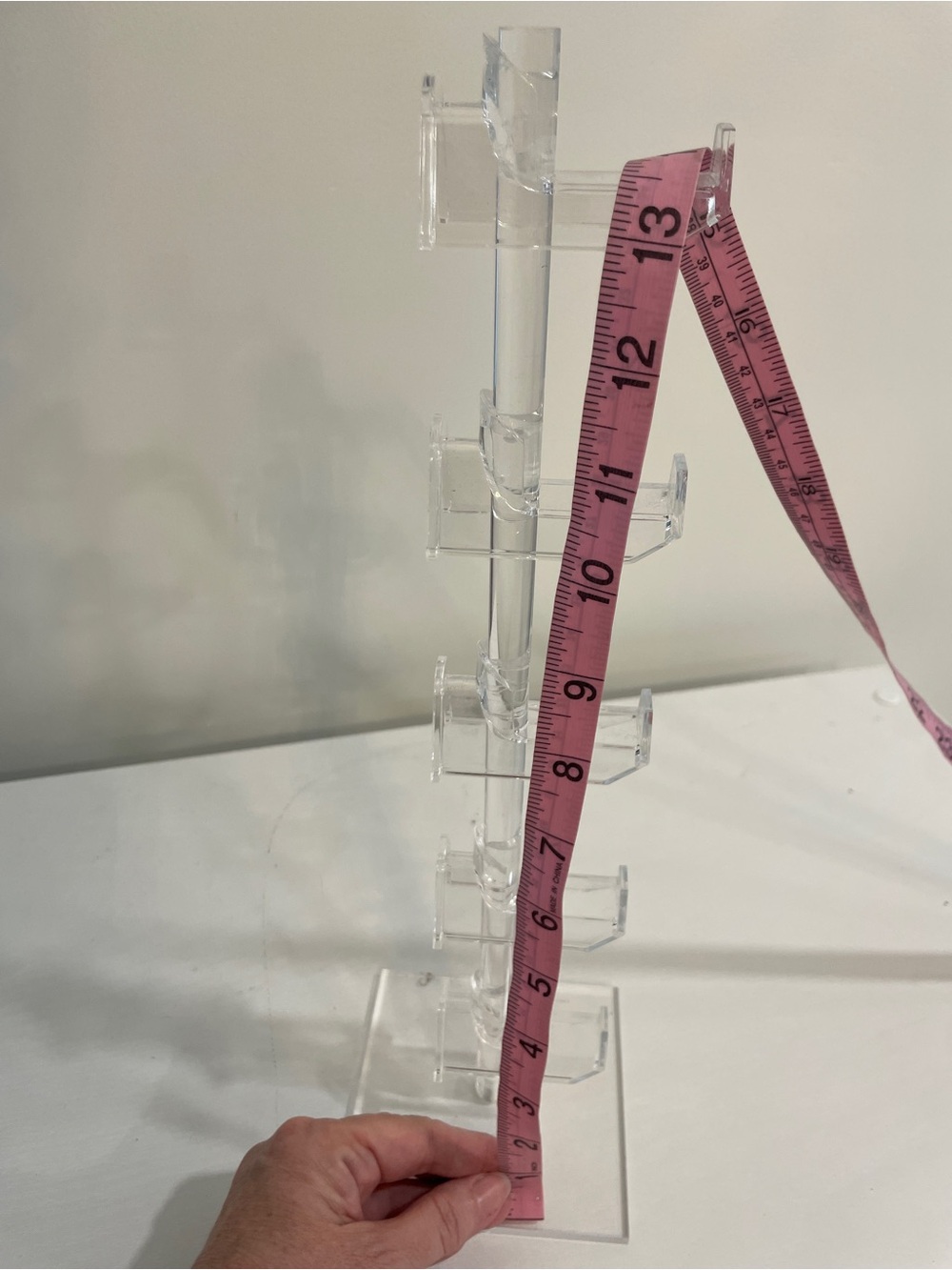 Acrylic Eyeglasses Display Stand 5 Glasses Readers Frame Sunglasses Holder Clear - Picture 6 of 7
